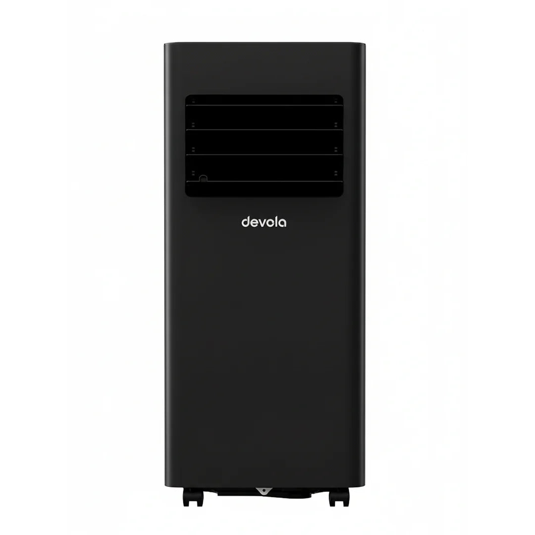 Devola DVAC9KB 9000 BTU Portable Air Conditioner with WiFi and Window Kits Black