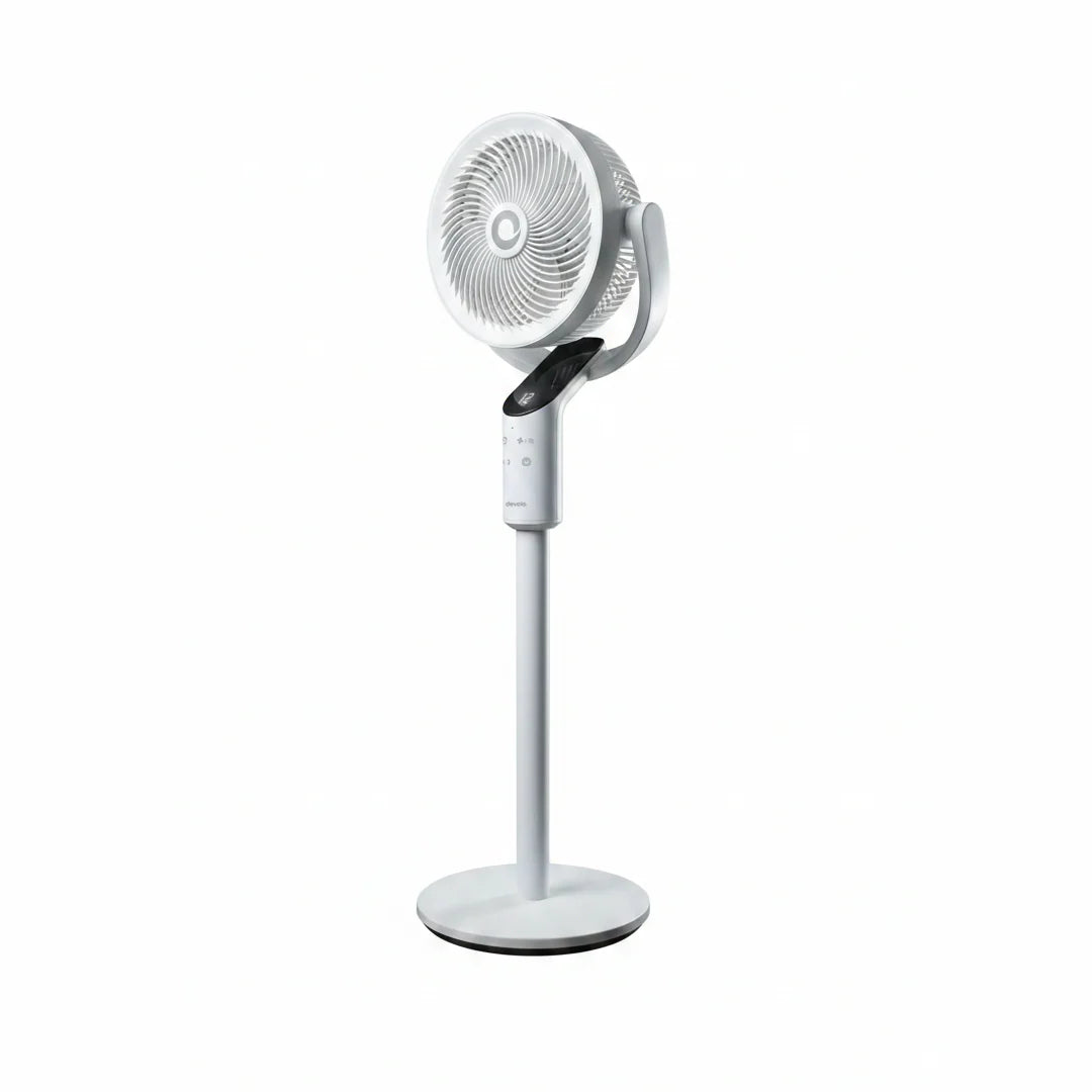 Devola DVPF8DCW 8'' 12 Speed Pedestal Fan with Remote White
