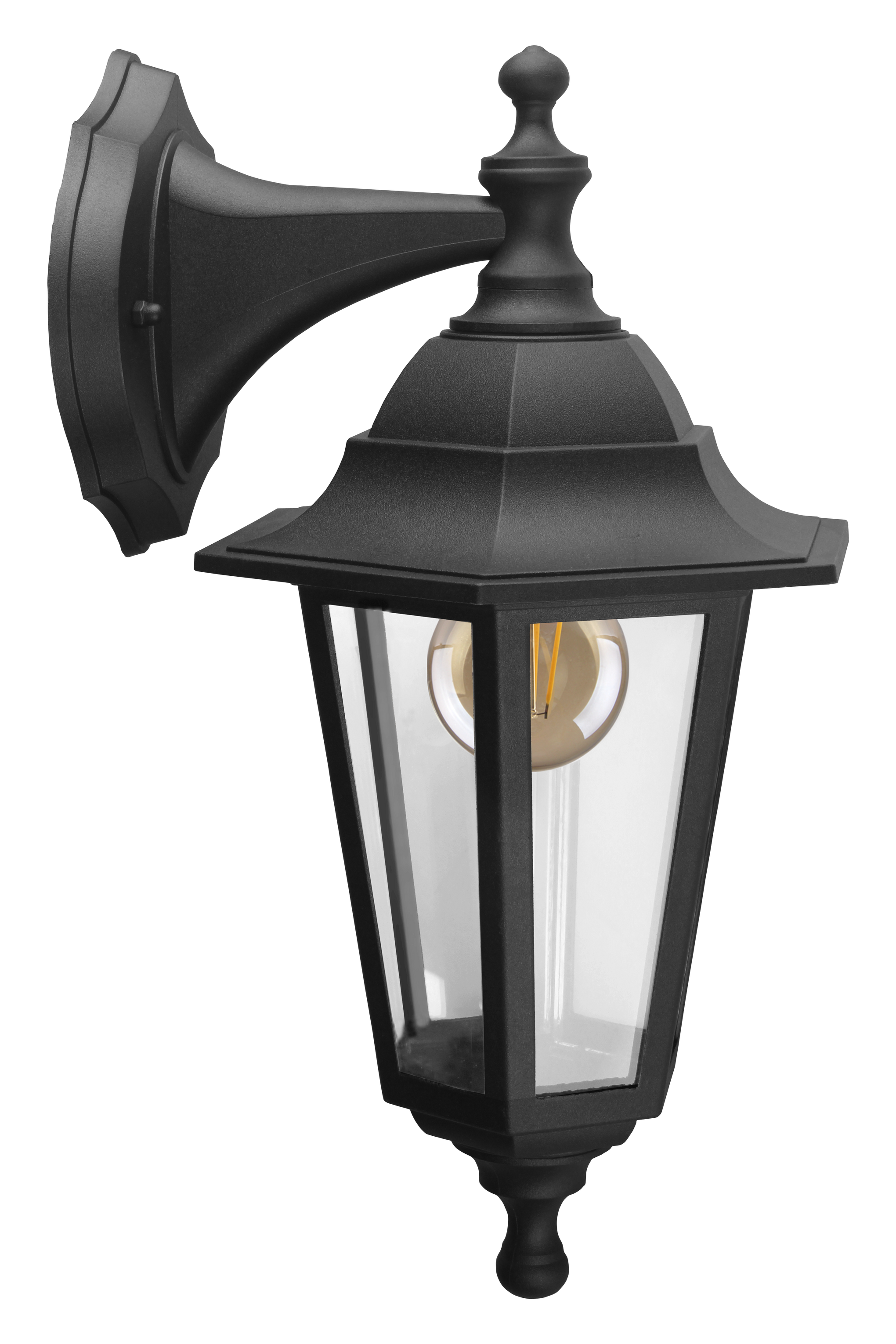 Kosnic DAR-BLK Darwin Coast E27 Coach Lantern IP44 Black