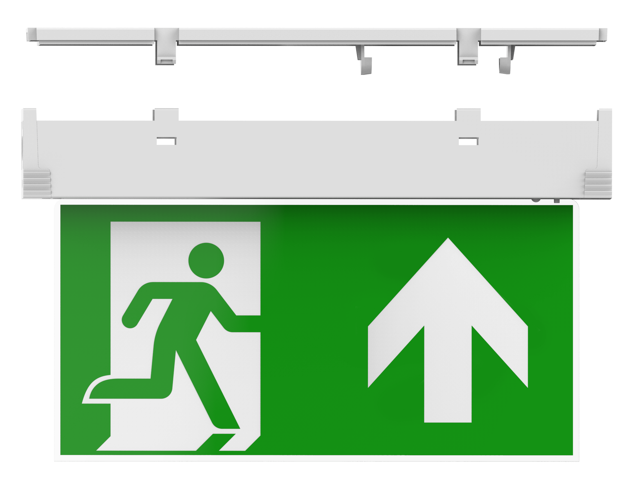 Kosnic DOX0103UP Doxa 1W/3W LED 5 in 1 Emergency Exit Sign with Up Legend 6500K