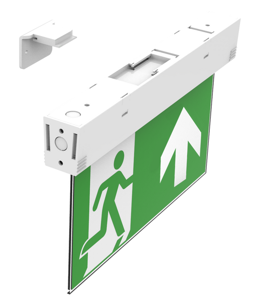 Kosnic DOX0103UP Doxa 1W/3W LED 5 in 1 Emergency Exit Sign with Up Legend 6500K