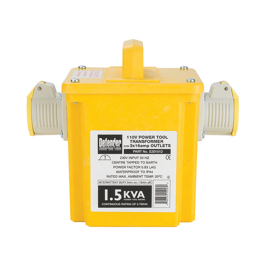 Defender E201512 1.5kVA 16A 110V Transformer