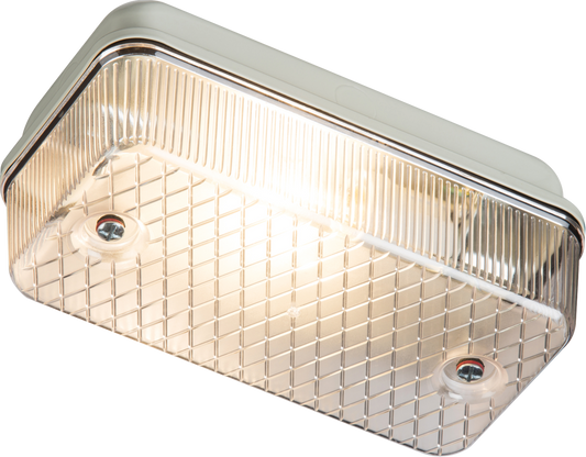 Knightsbridge E27PC E27 Amenity Bulkhead White