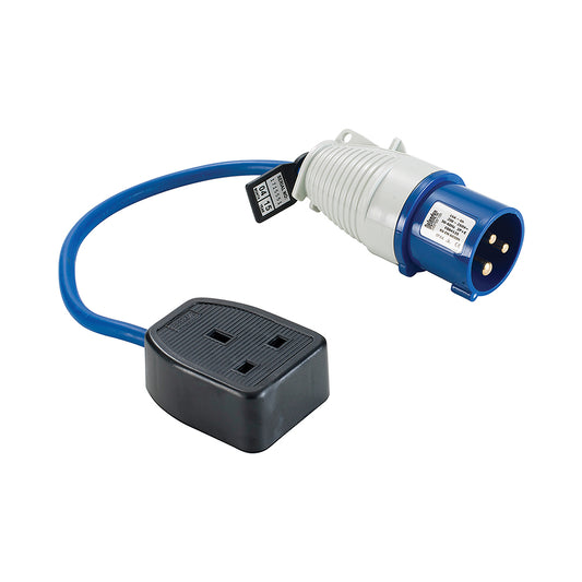 Defender E85300 16A - 13A Fly Lead Converter Blue