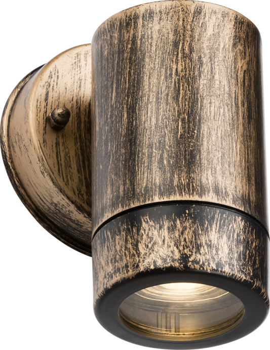 Knightsbridge EA1BB GU10 Wall Light IP54 Brushed Brass