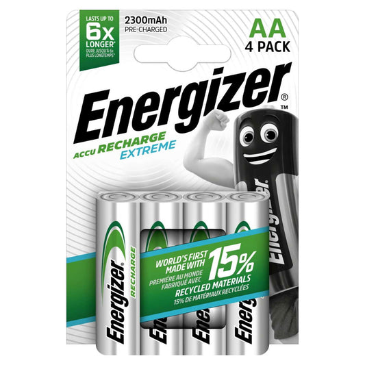 Energizer MN1500B4R2300-ENE AA Rechargable 2300mAH 4 Pack