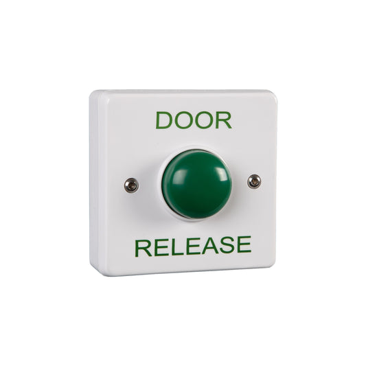 RGL EBGB01P/DR/W Green Dome 'Door Release' Button White