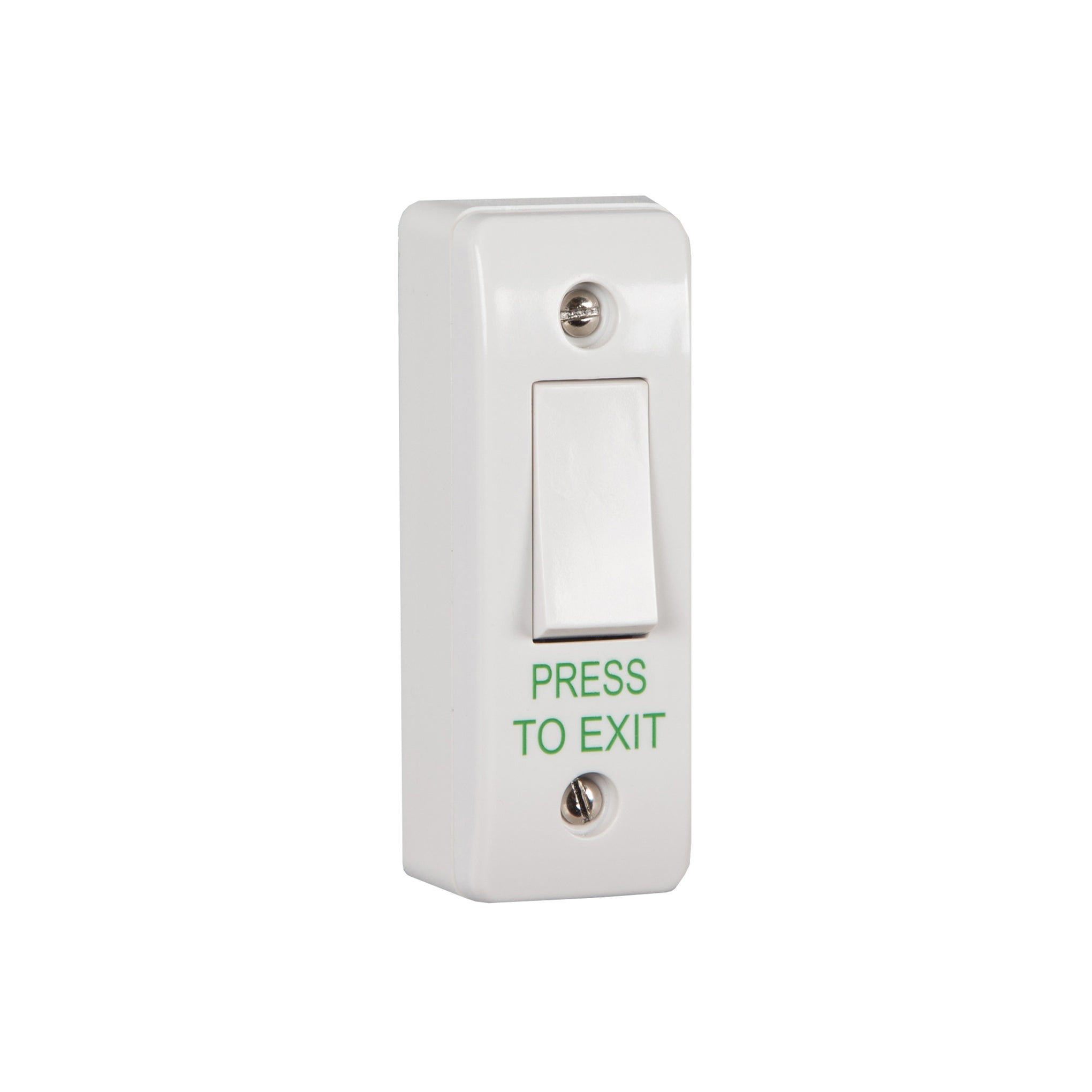 RGL EBLS/AP/PTE Architrave 'Press To Exit' Button White