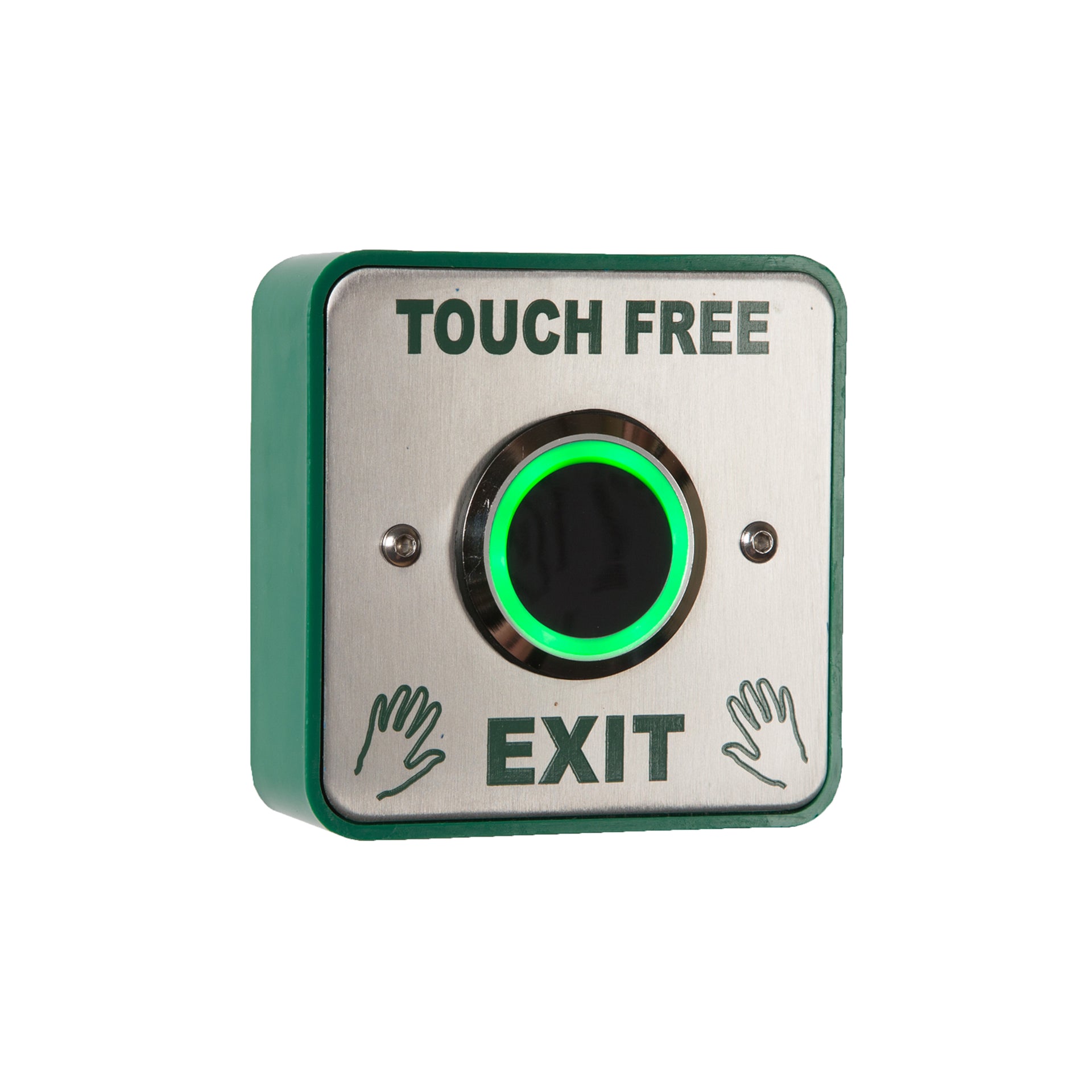 RGL EBNT/TF-1 Touch Free Illuminated Exit Button Green