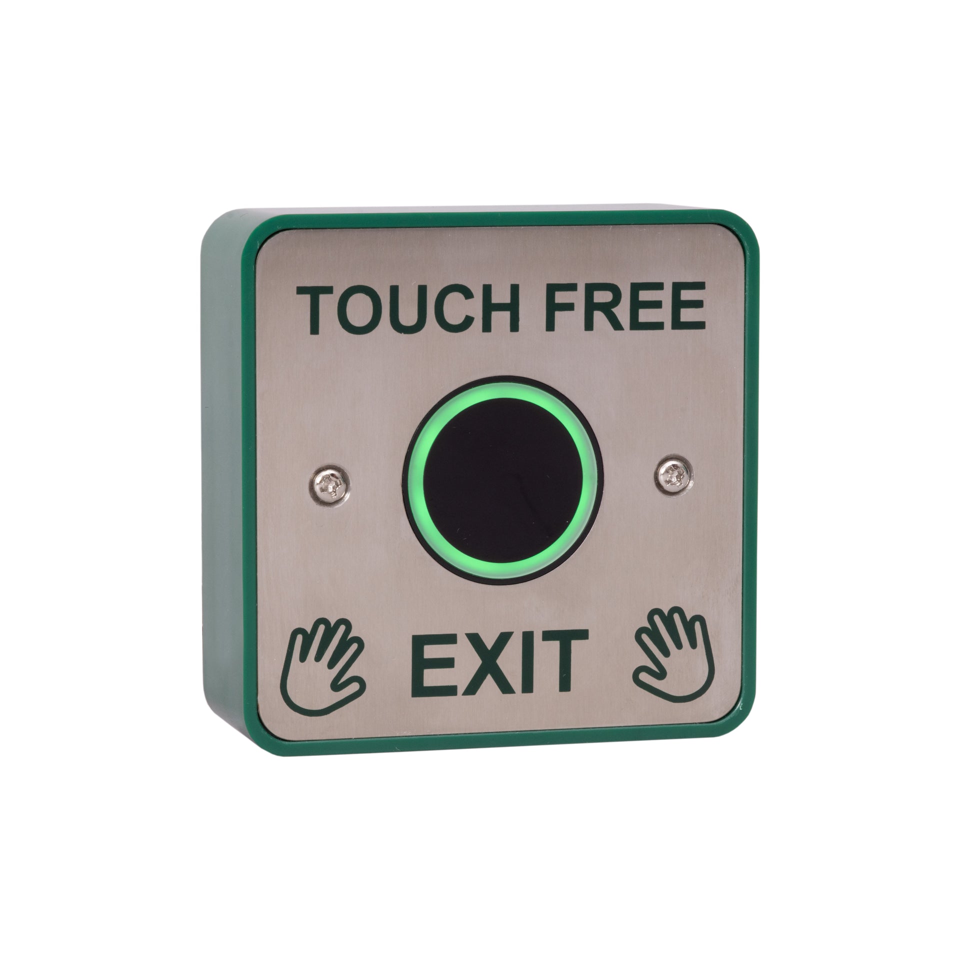 RGL EBNT/TF-1PLUS Touch Free Illuminated Exit Button Green