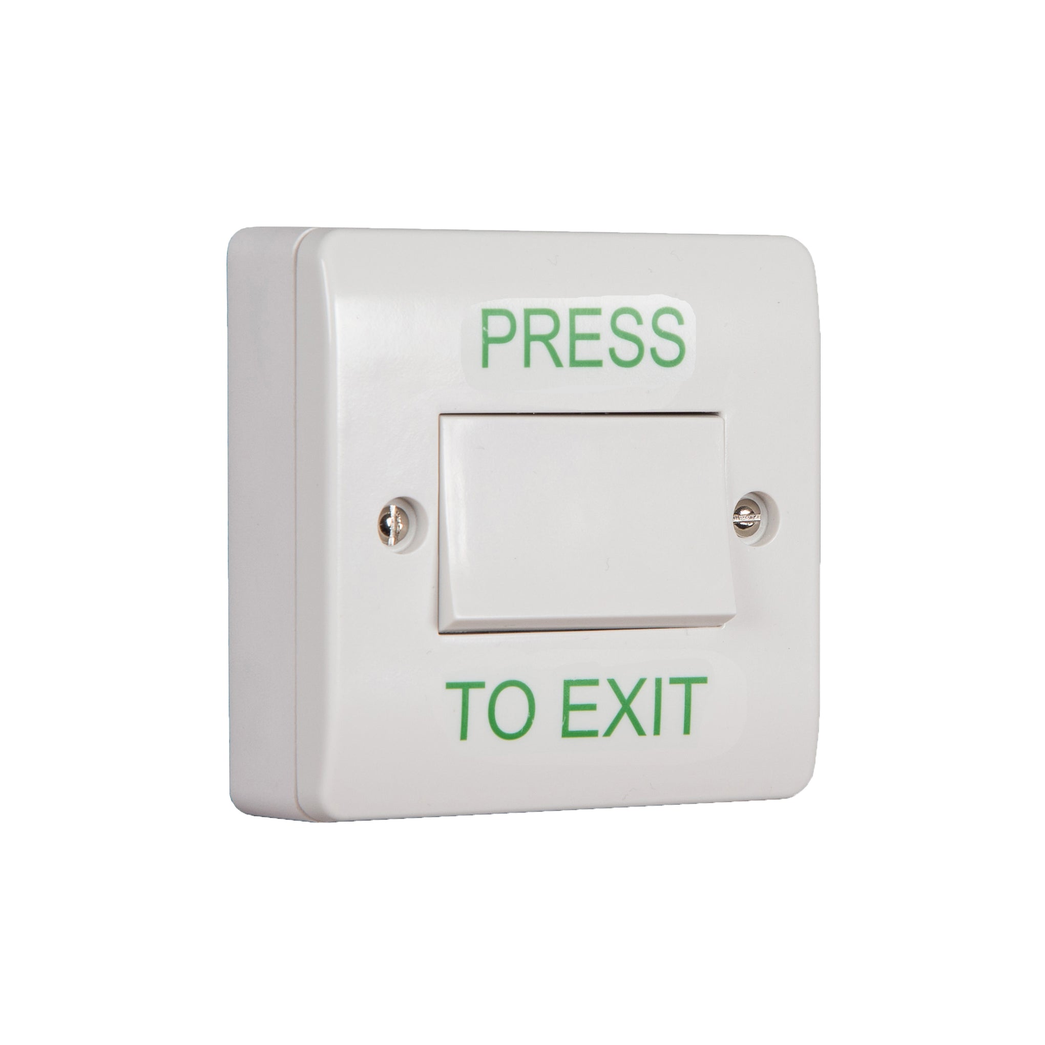 RGL EBWLS/PTE Wide 'Press To Exit' Button White