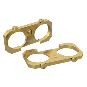 Wiska EC308 2 x M20 Brass Earthing Bars For COMBI 308 Junction Box