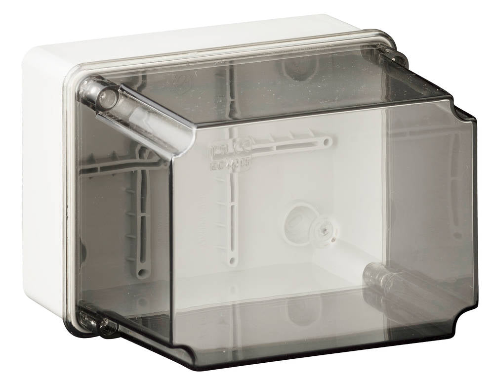 Wiska EC440C5 CLDLWIB9 150 x 110 x 140mm ABS Thermoplastic Clear Deep Lid Enclosure Light Grey IP56