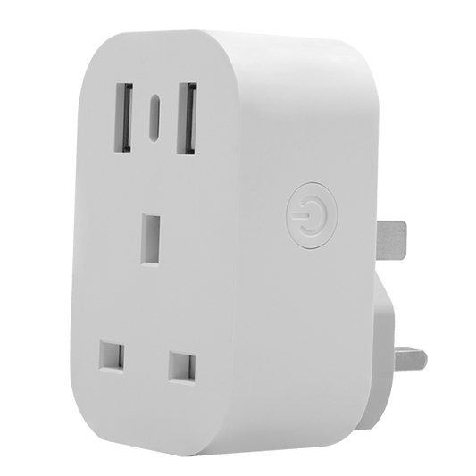 ESP ECSPSP Fort Smart Plug with Type A+C USB Charging White