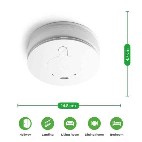 Aico EI146E Mains Optical Smoke Alarm with Battery Back Up