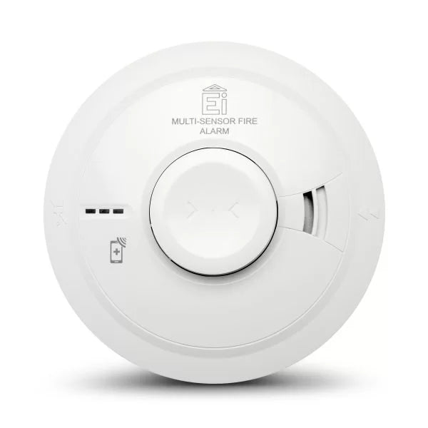 Aico EI3024 Multi Sensor Heat and Optical Smoke Alarm with 10 Year Rechargable Lithium Battery