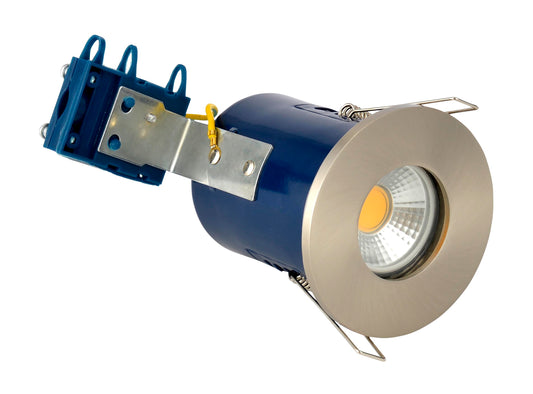 Forum ELA-27467-SCHR Yate GU10 Fixed Downlight Can IP65 Satin Chrome