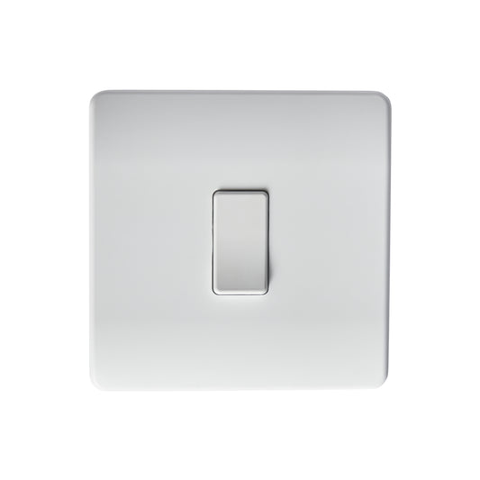 Forum ELA-45716 Electralite 1 Gang Wireless Push & Dim Battery Switch Matt White