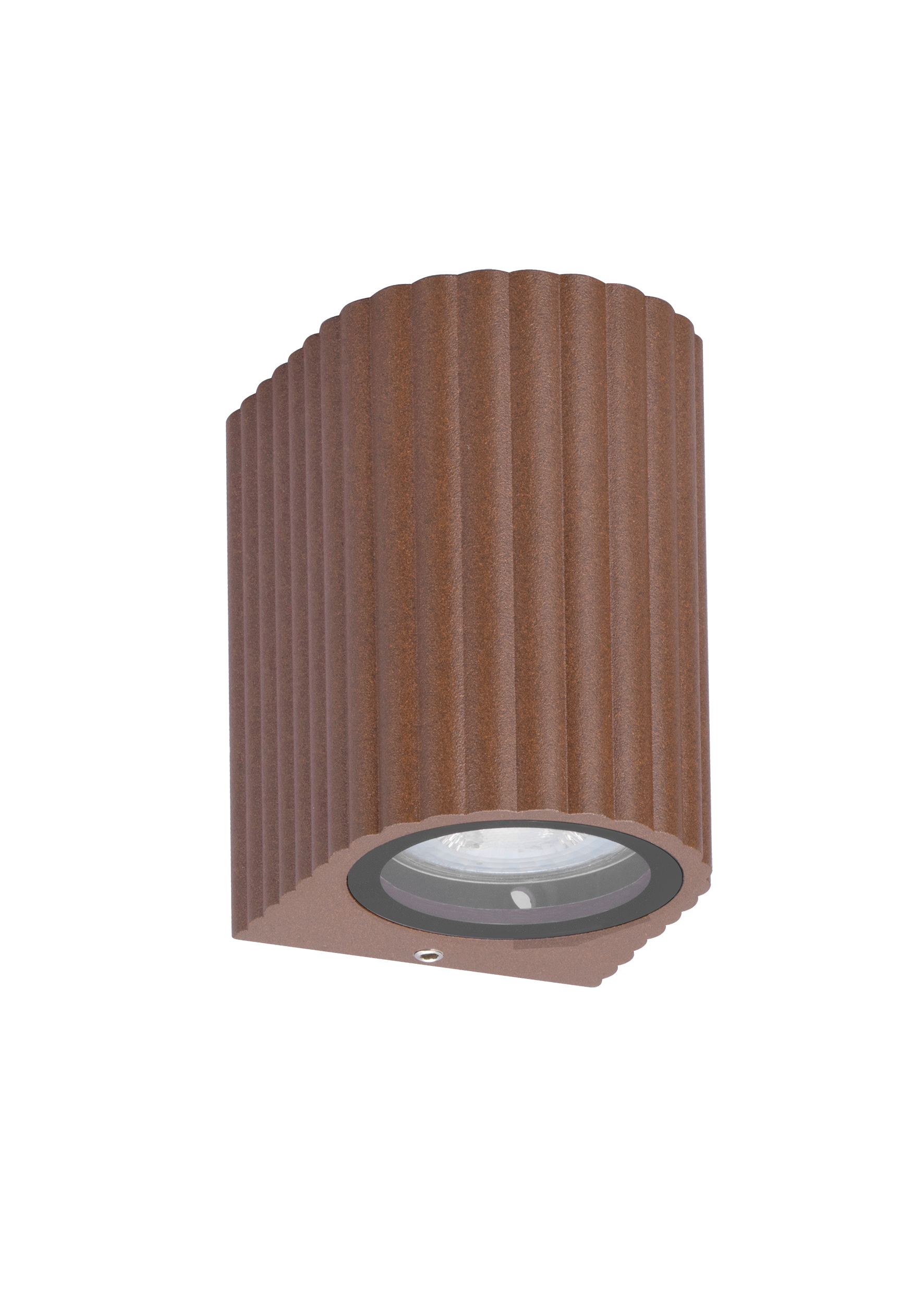 Kosnic ELMD-COR Elm GU10 Curved Down Wall Light IP65 Corten