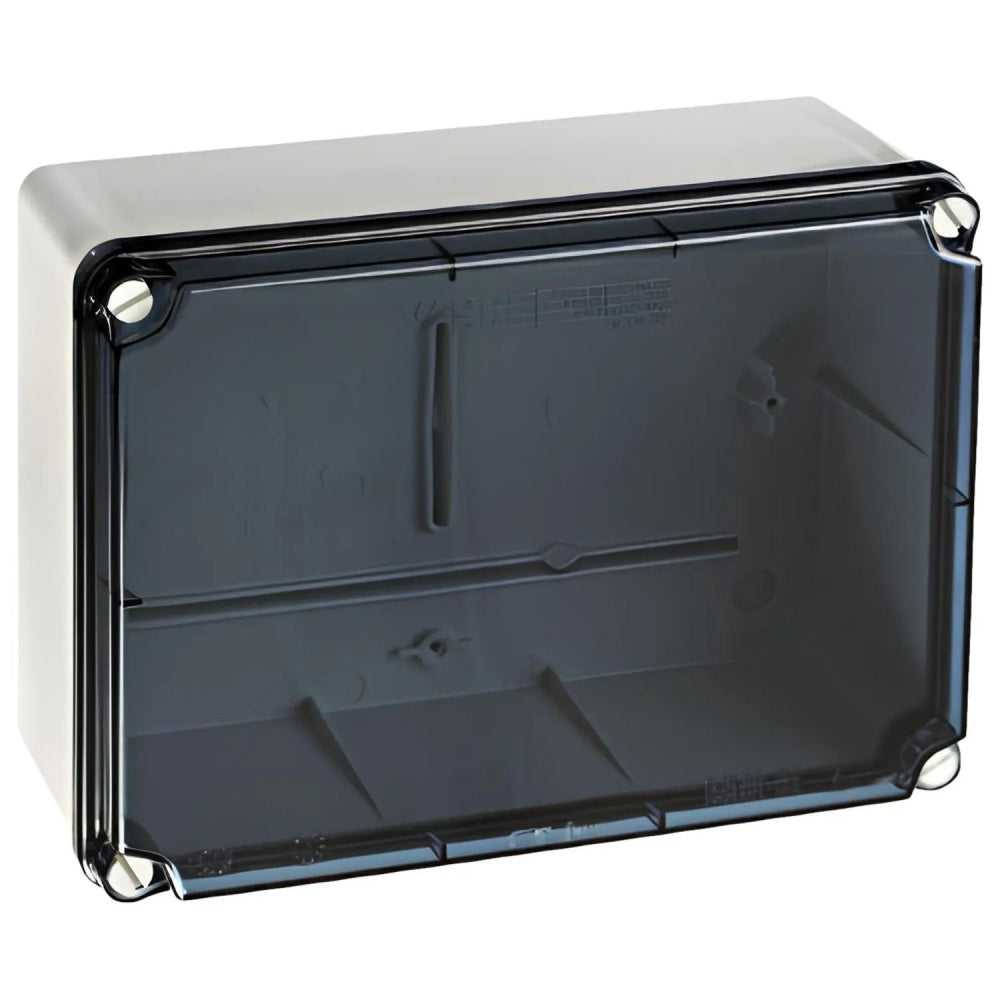 Switchtec ELT231 SCL 185 x 246 x 100mm Moulded Junction Box with Clear Lid Grey IP66/67