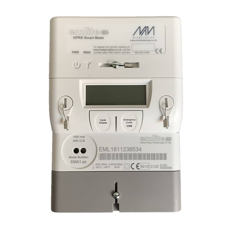Emlite EMGSM1-MID 100A Single Phase Smart Meter with Modem