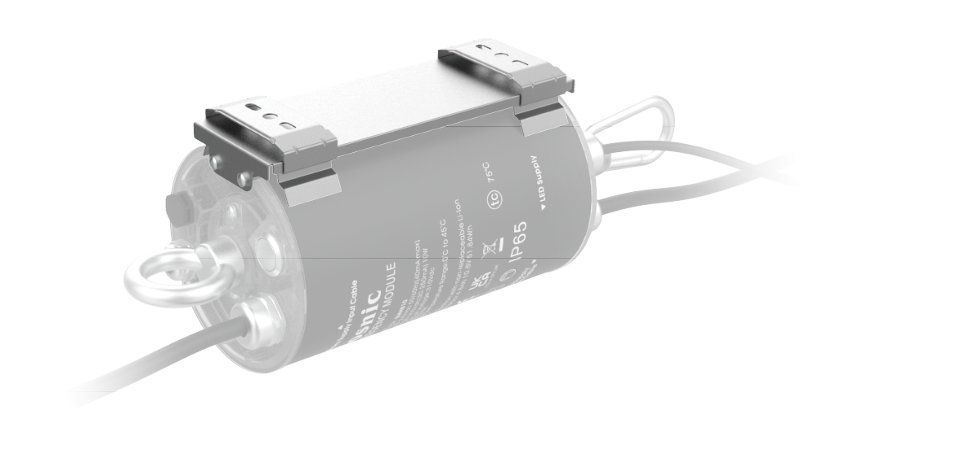 Kosnic EMHB10/DA High Bay EME Dali 10W DALI-2 & Self-Test Emergency Module Black