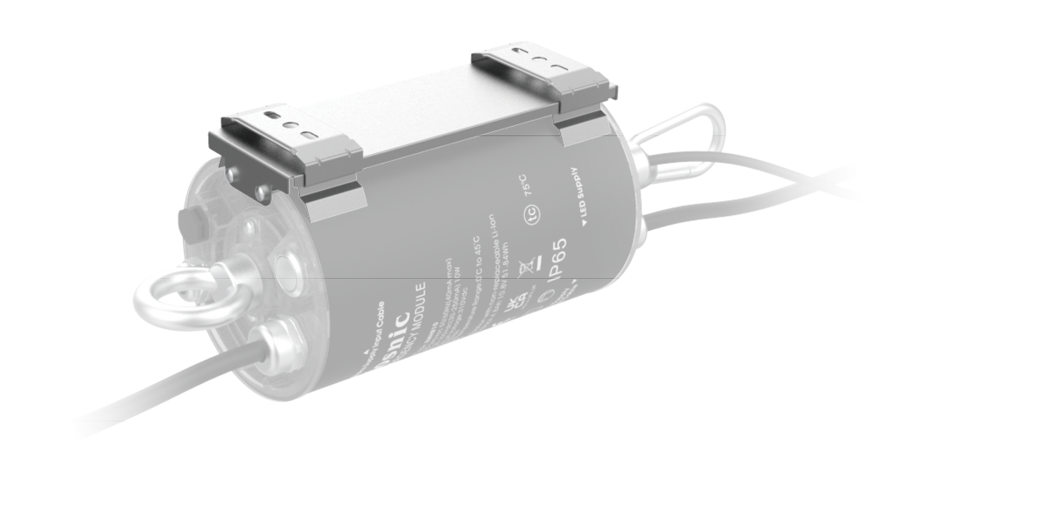 Kosnic EMHB10/DA High Bay EME Dali 10W DALI-2 & Self-Test Emergency Module Black