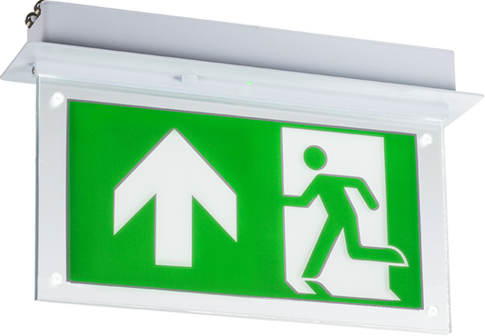 Knightsbridge EMLRECL 230V 2W Recessed LED Emergency Exit Sign with Up Legend 6000K