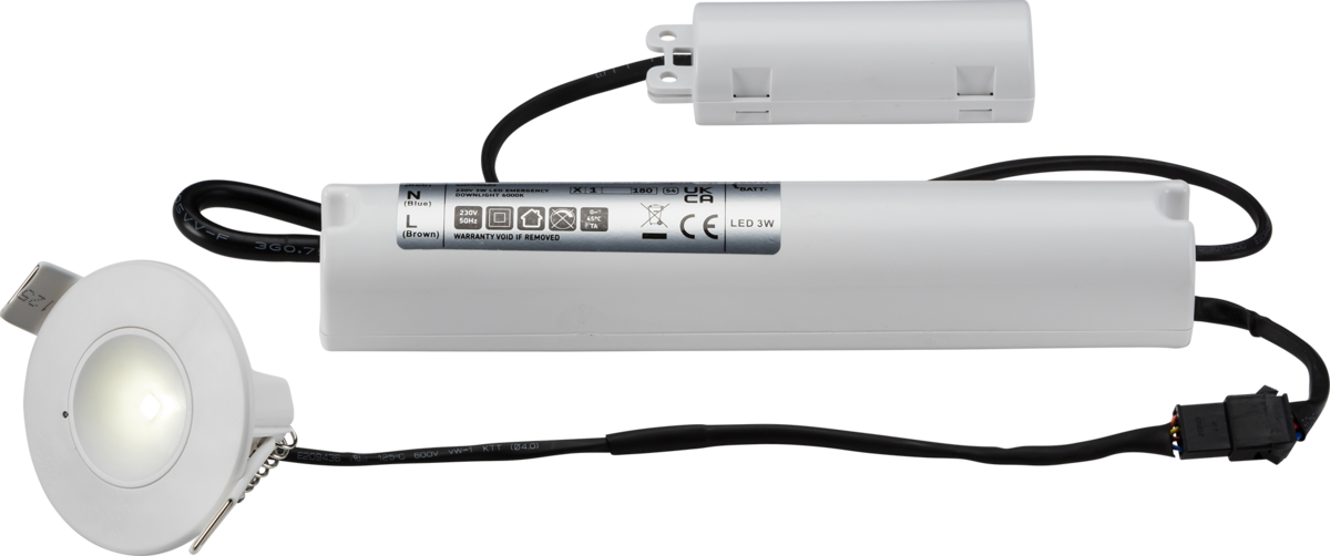 Knightsbridge EMPOWER4W 3.5W LED Non-Maintained Emergency Downlight 3000K