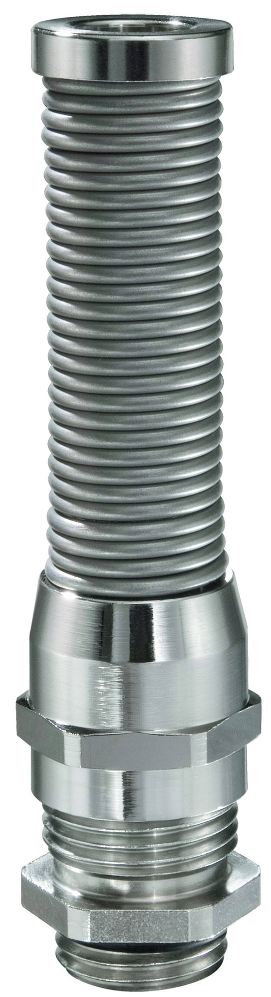 Wiska 10065832 SPRINT® EMSKVS 20mm Brass Nickel Plated Cable Gland with Bend Protection IP68