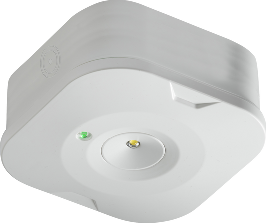 Knightsbridge EMSUR2 3W LED Non-Maintained Emergency Surface Downlight 5000K White