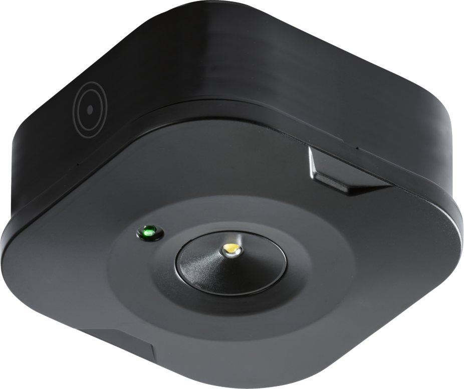 Knightsbridge EMSUR2BK 3W LED Non-Maintained Emergency Surface Downlight 5000K Black