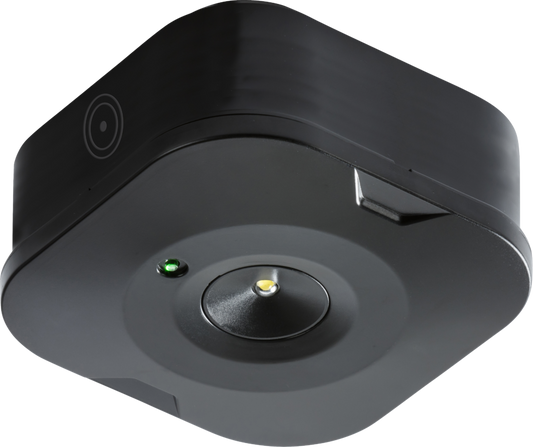 Knightsbridge EMSUR2BK 3W LED Non-Maintained Emergency Surface Downlight 5000K Black