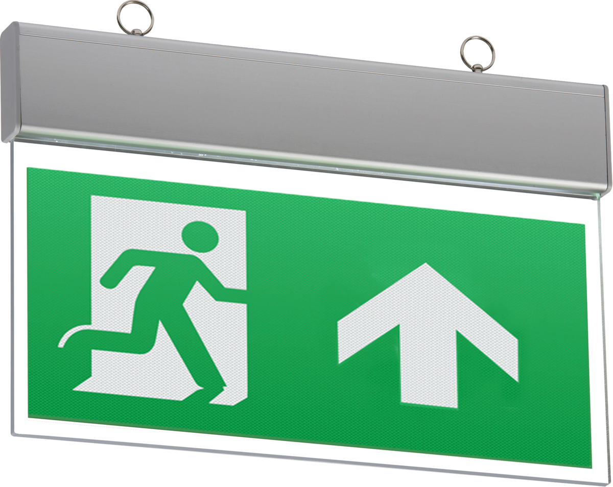 Knightsbridge EMSWING 4W LED Suspended Emergency Exit Sign with Up Legend 6000K
