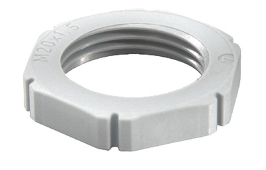 Wiska 10060771 EMUG SPRINT® 16mm Polyamide Locknut Light Grey