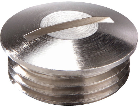 Wiska 10063151 EMVS M12 Brass Nickel Plated Threaded Stop End with O Ring IP66 / IP68