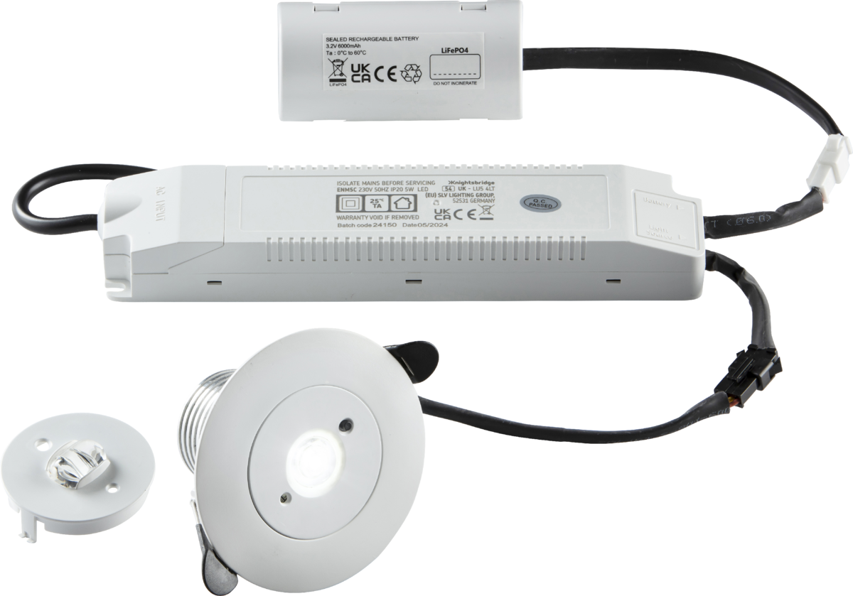Knightsbridge ENM5C 5W LED Non-Maintained Emergency Downlight 5500K