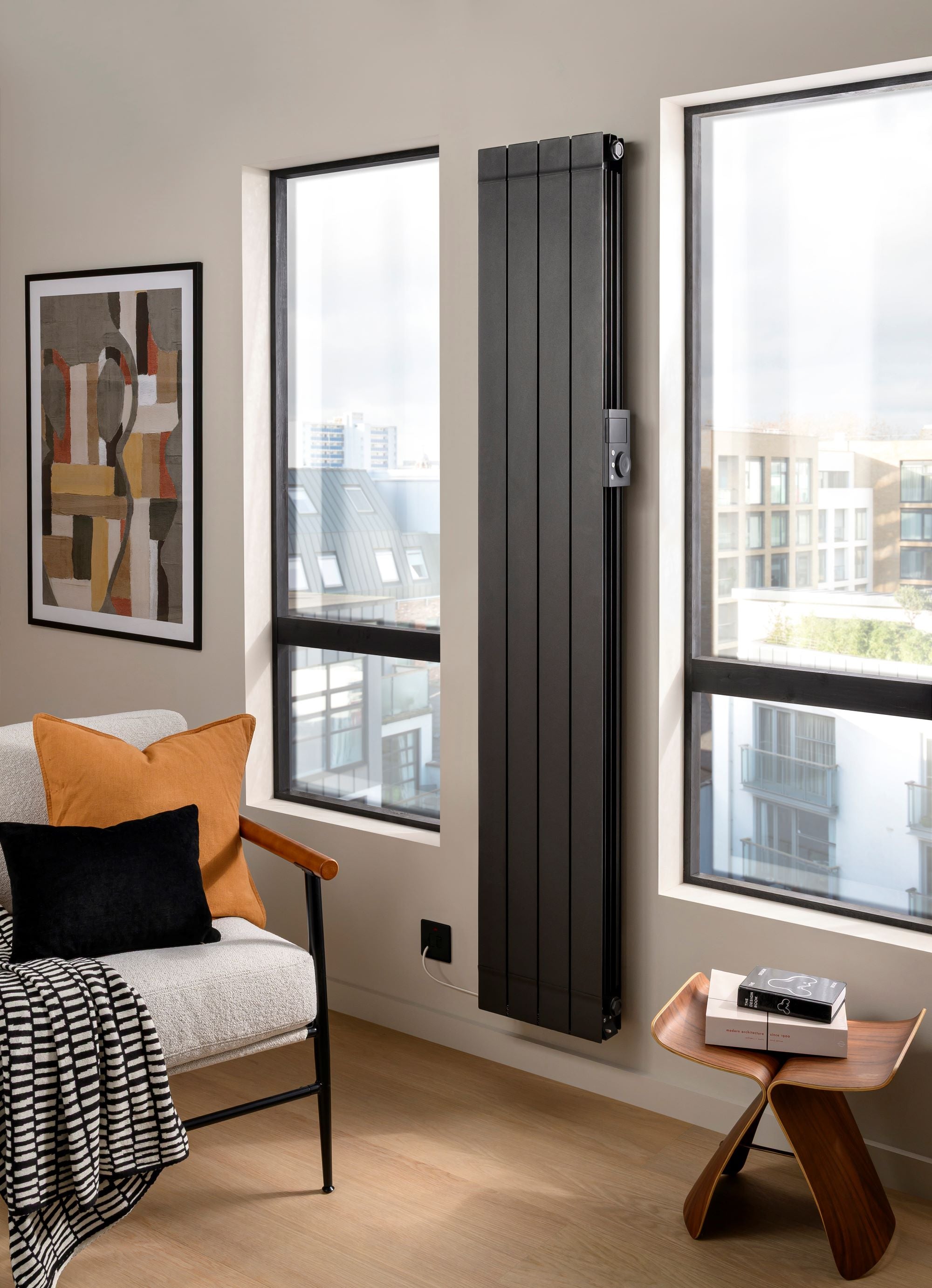 The Radiator Company EOR1850EDA EOR 1.8KW 1886 x 510 6 Section Electric Radiator Dark Anthracite