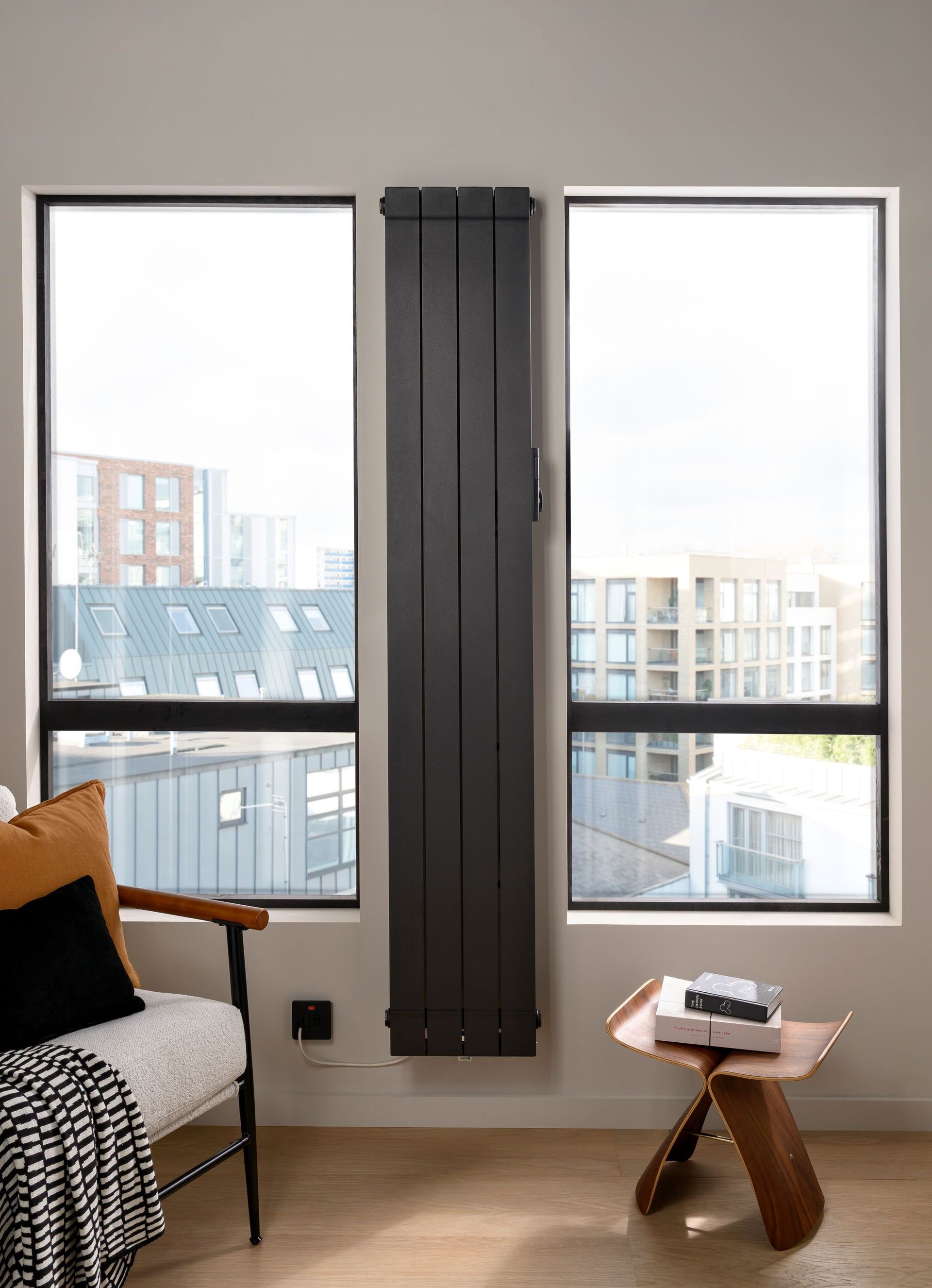The Radiator Company EOR1850EDA EOR 1.8KW 1886 x 510 6 Section Electric Radiator Dark Anthracite