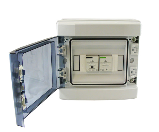 Switchtec EPSPDT1-1PN70-TT/TN Citel 70KA 1P+N ABS Enclosed Type 1+2+3 TT/TN Surge Protection Device Grey IP65