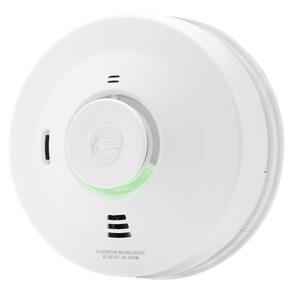 ESP ES1CHLV Espire Mains Carbon Monoxide and Heat Multi-Sensor Alarm with 10 Year Lithium Battery Back Up