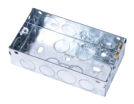 Niglon ES2 2 Gang 35mm Metal Box