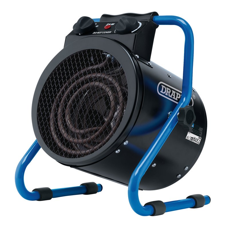 Draper ESH2000F 2KW Space Heater 230V Black & Blue