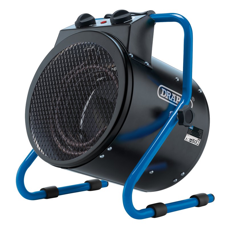 Draper ESH2800F 2.8KW Space Heater 230V Black & Blue