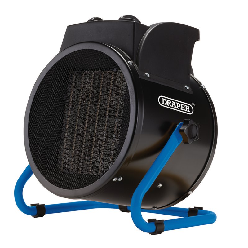 Draper ESH5000PTC 5KW PTC Space Heater 400V Black & Blue