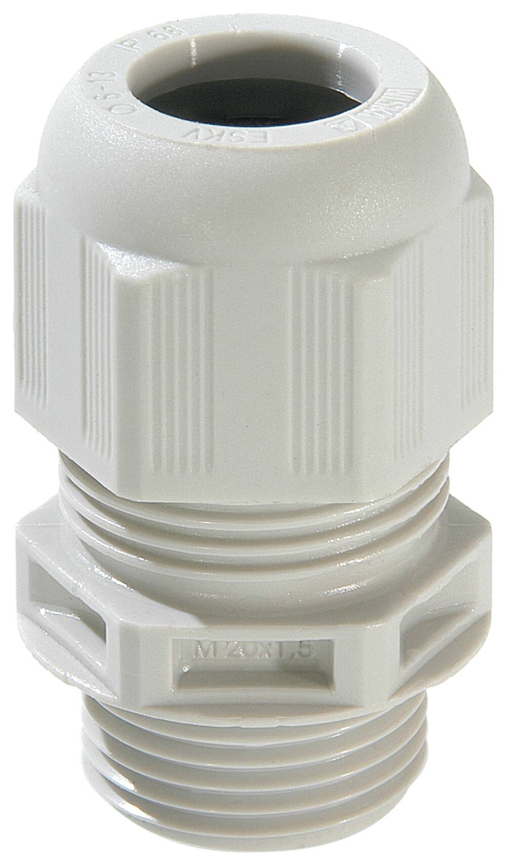 Wiska 10064626 SPRINT® ESKV-F 12mm Polyamide Flame Retardant Cable Gland Light Grey IP68