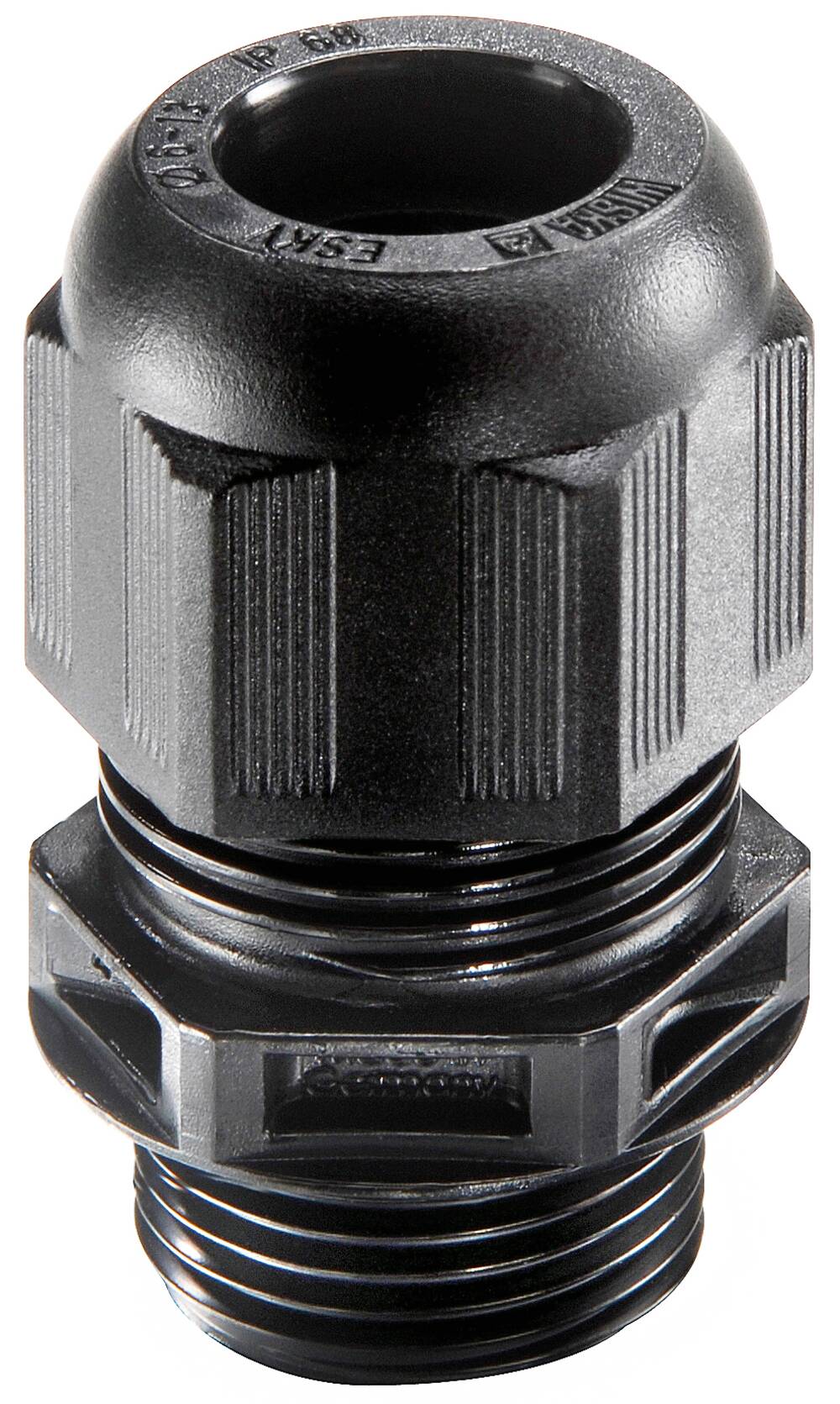 Wiska 10105810 RWSPRINT® ESKV 12mm UL94-V0 Polyamide Railway Cable Gland Black IP68
