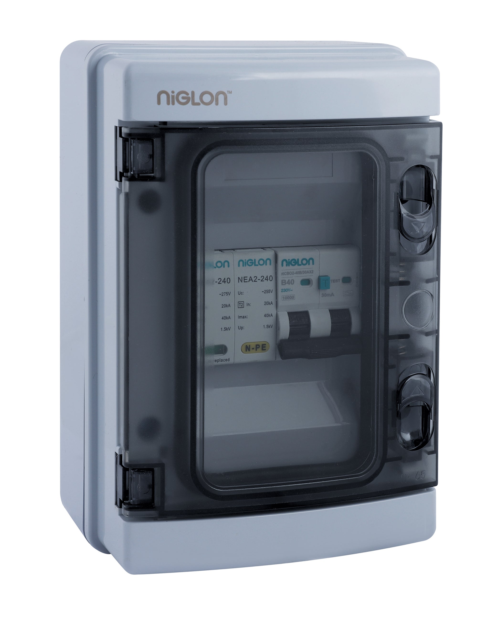 Niglon EV40AXSPC-4WI 4 Way Type C MCB EV Consumer Unit ABS IP65