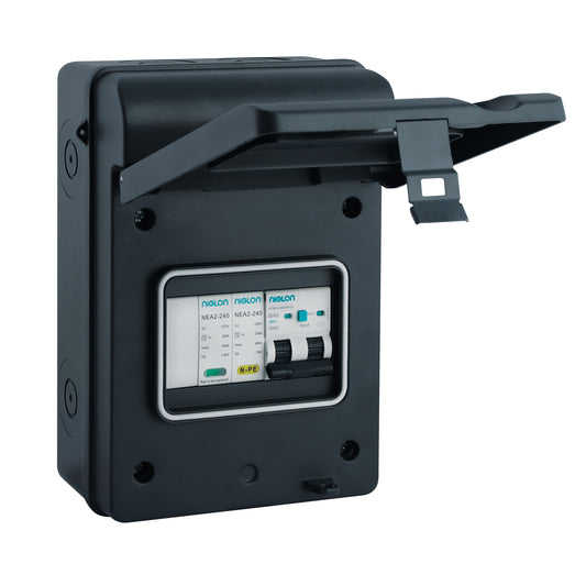 Niglon EV40AXSPC-5WA 5 Way Type C MCB EV Consumer Unit Aluminium IP65