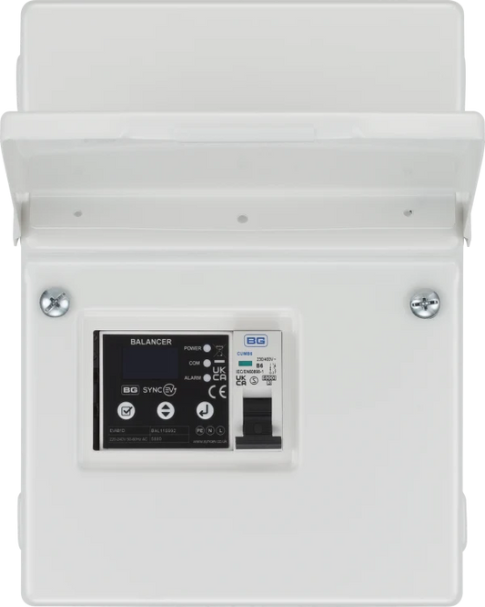 SyncEV EVAB1ESP120 SP Balancer EV Load Management CT Hub with 6A MCB + 1 x 120A CT IP20